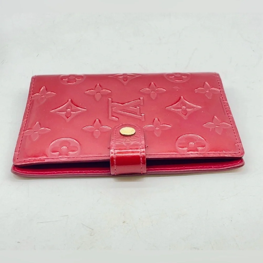 Auth Louis Vuitton Monogram Vernis Agenda PM Notebook Cover W/Box & Dust Bag